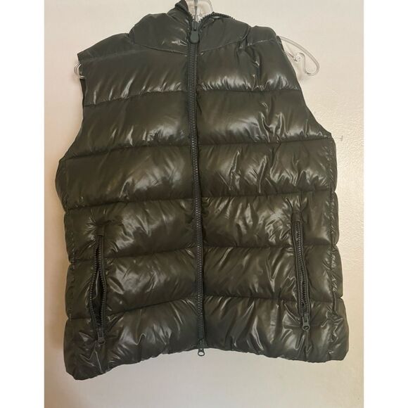 Save The Duck Romina Puffer Vest in Dusty Olive Size 3/ L / Pristine - Picture 6 of 7